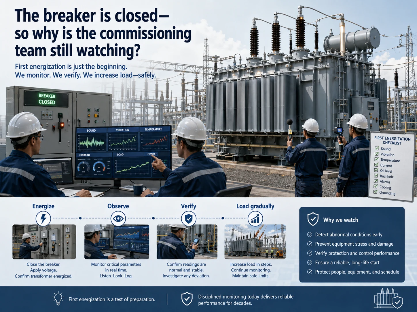 The Breaker Closed. Why Did the Commissioning Team Stay?