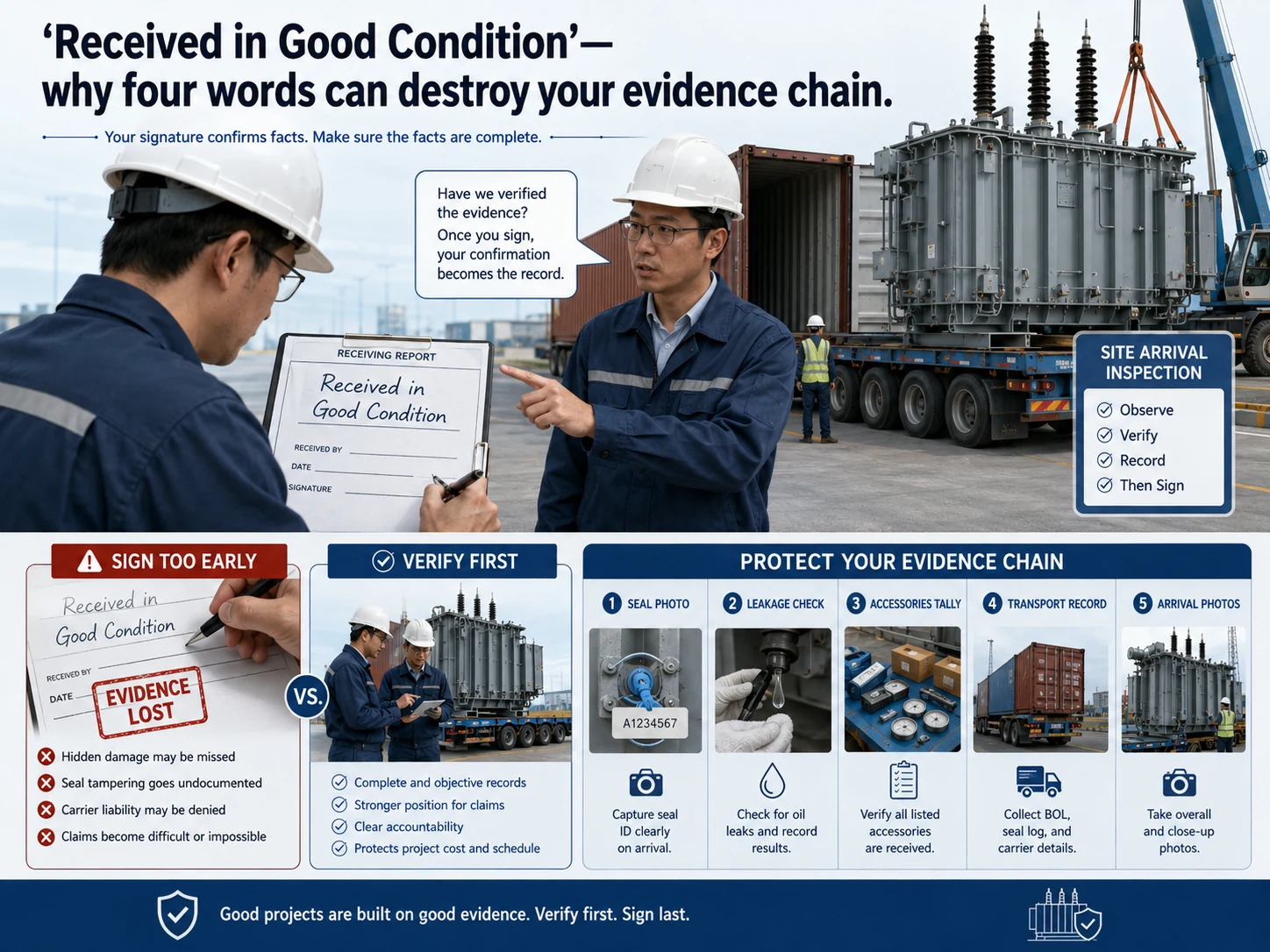 “Received in Good Condition” — Four Words That Can Destroy Your Evidence Chain