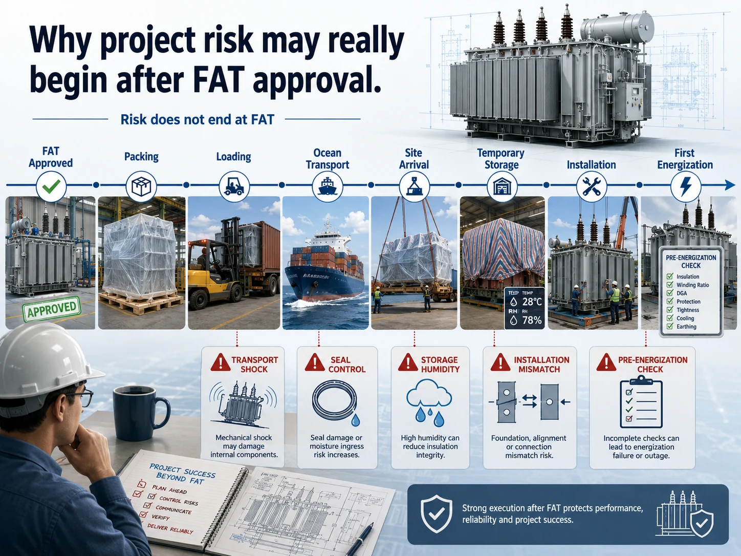 The Transformer Passed FAT. Why Did the Project Risk Start After It Left the Factory?