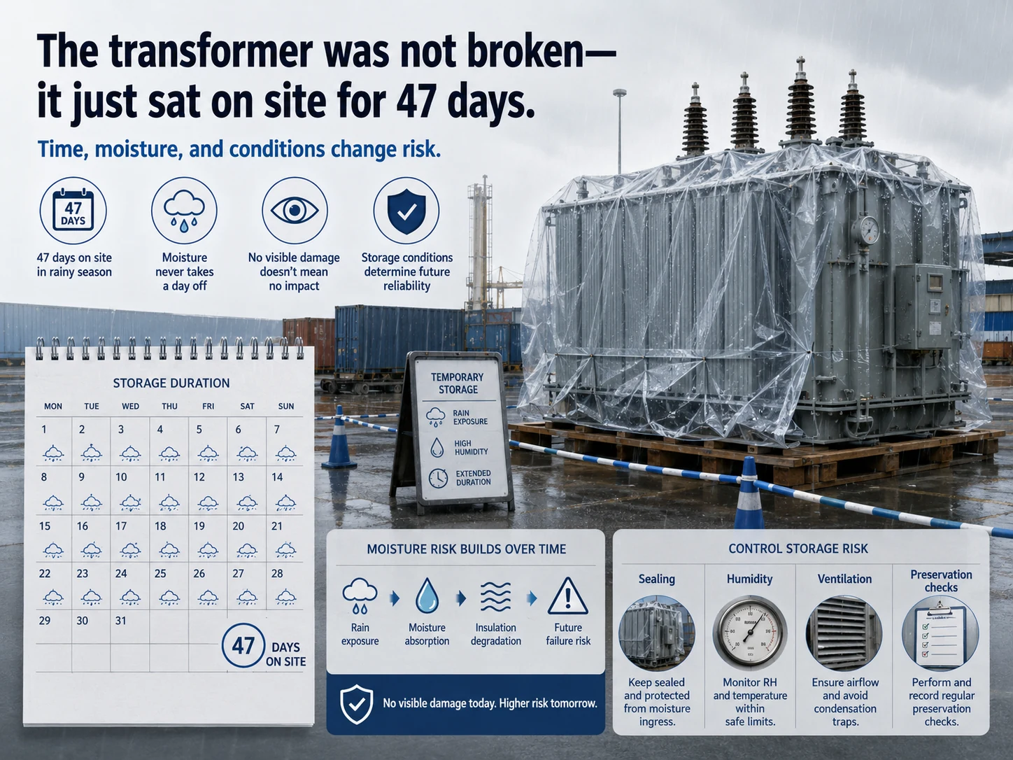 Nothing Was Wrong with the Transformer. Then It Sat on Site for 47 Days