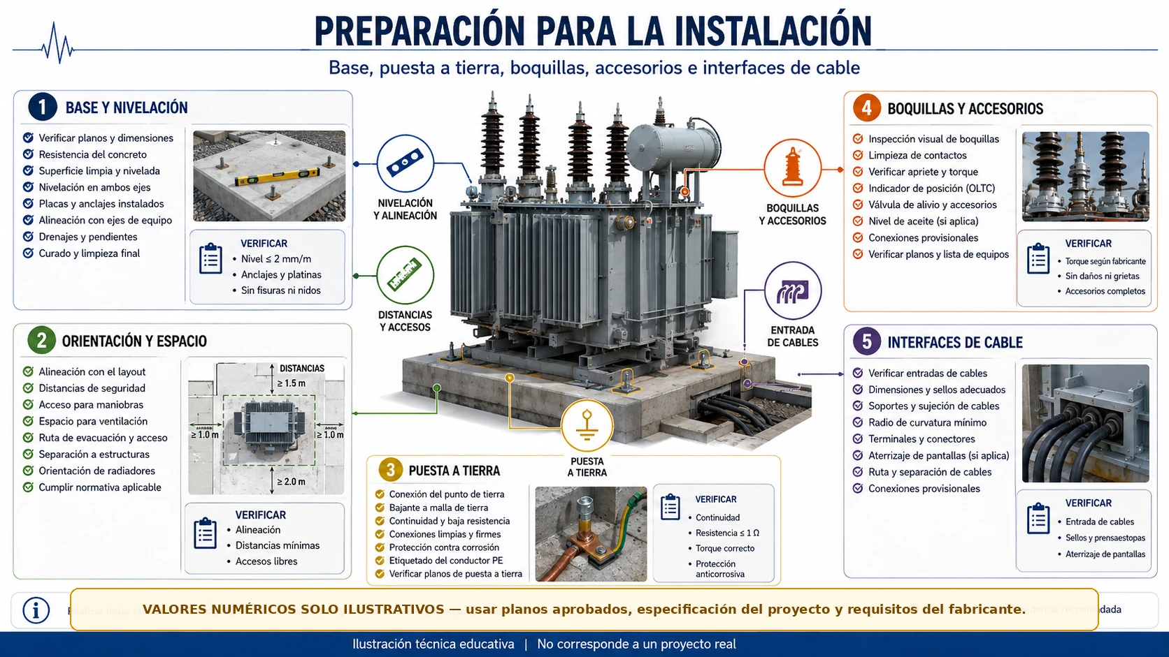 La grúa ya estaba facturando. Un plano de interfaces detuvo la instalación del transformador