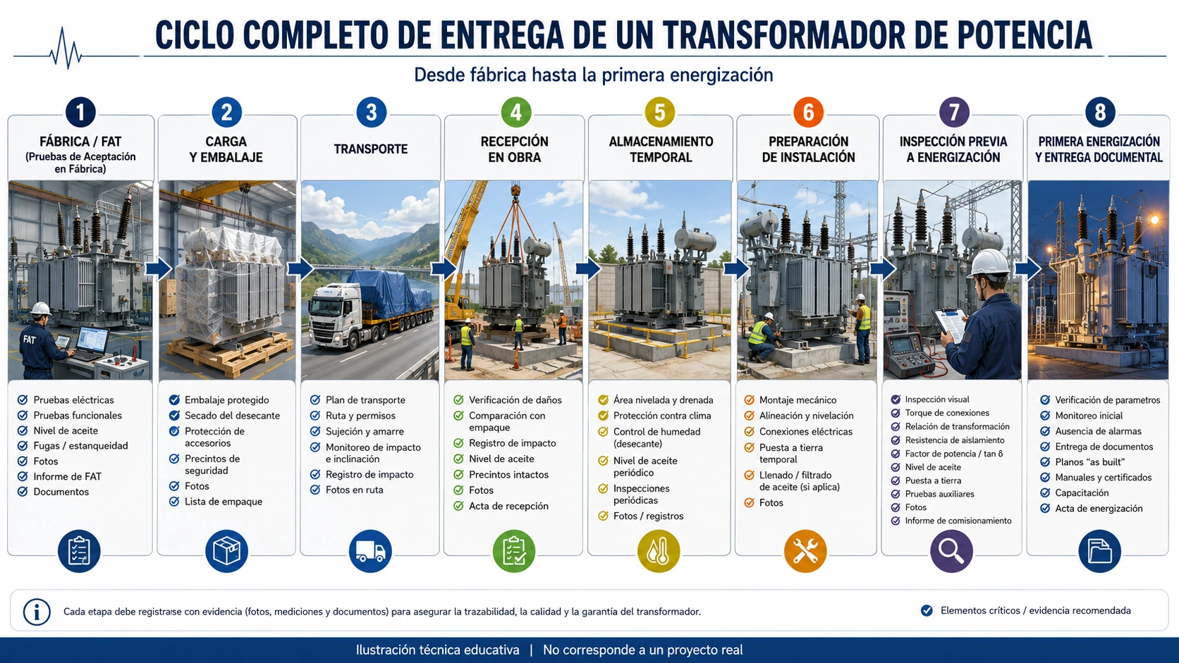 El transformador aprobó el FAT. ¿Por qué el riesgo del proyecto empezó después de salir de fábrica?