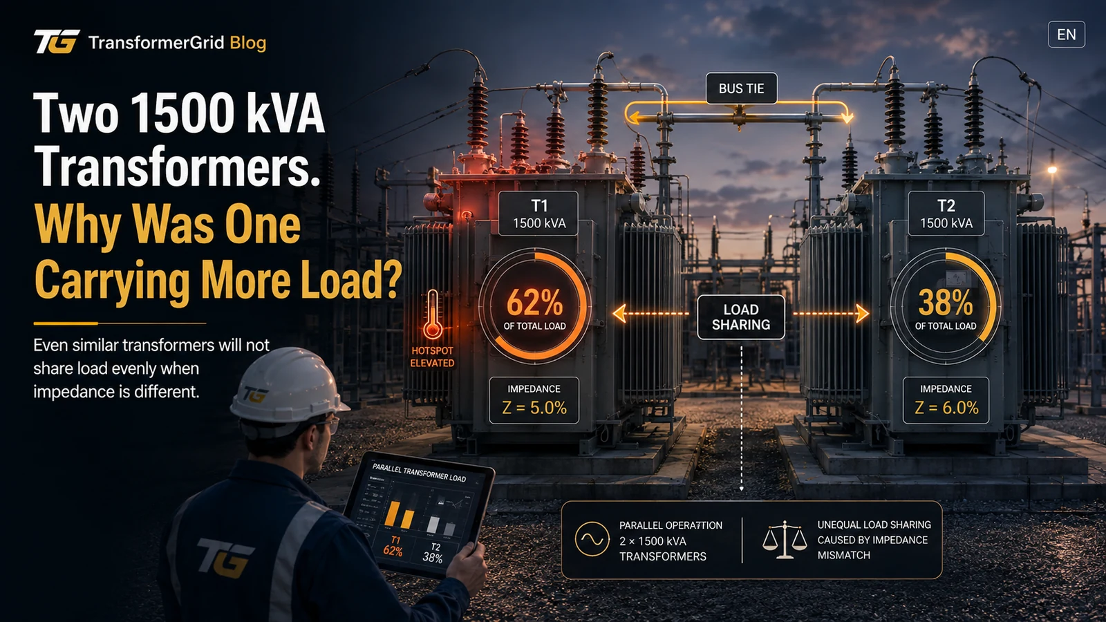 Two 1500 kVA Transformers. Why Was One Carrying More Load?