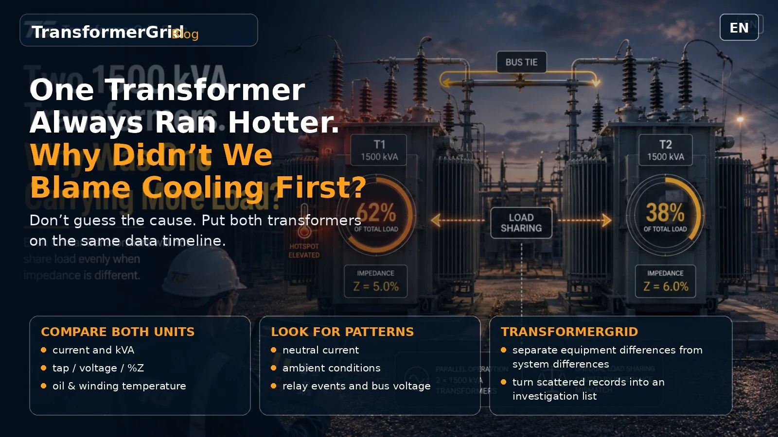 One Transformer Always Ran Hotter. Why Didn’t We Blame Cooling First?